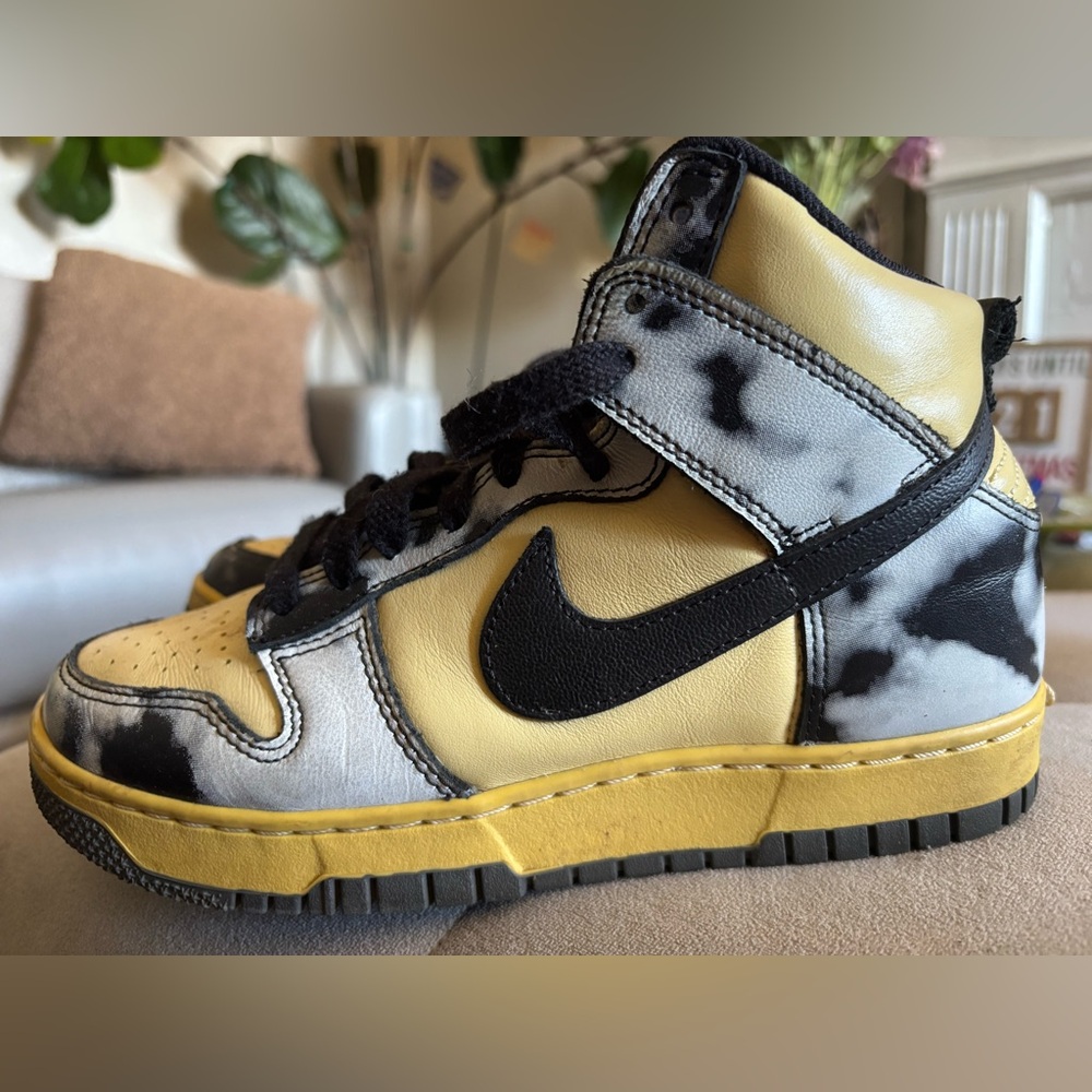 Nike Dunk High 1985 'Black Acid Wash'